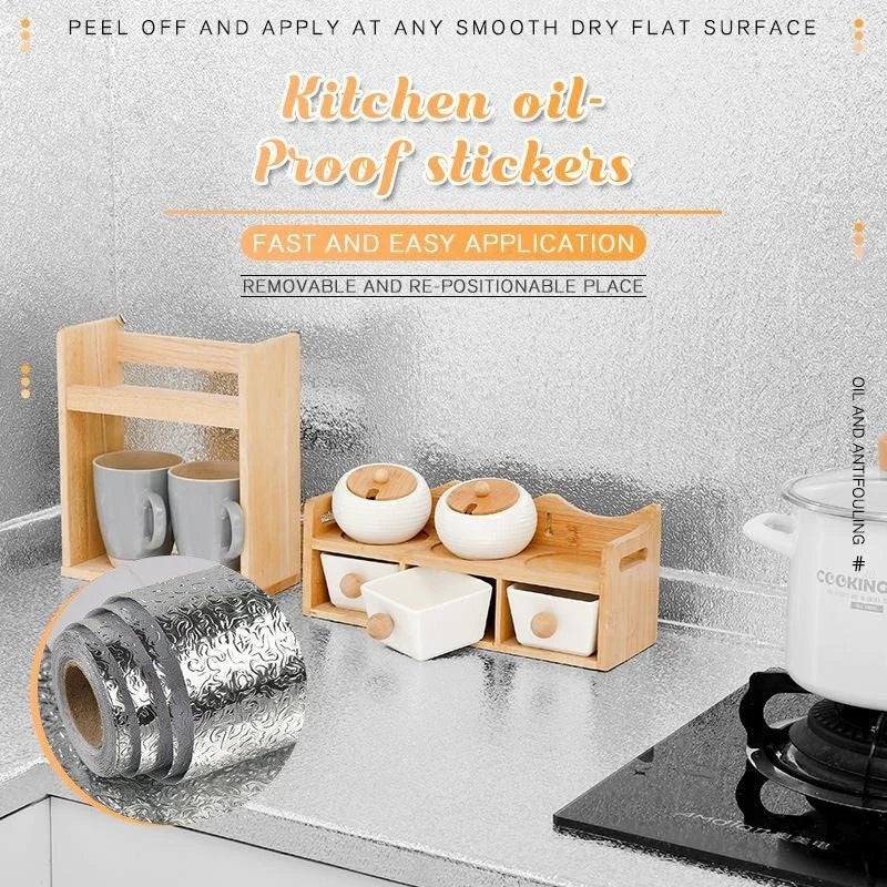 LAST DAY 49% Off - Kitchen Oil-proof Stickers 🔥(Buy 4 Get Extra 20% OFF)